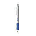 Paper Mate Profile Metal Ballpoint Pen, Retractable, Medium 1 mm, Blue Ink, Silver Barrel, PK12 PK 2130518